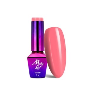 MollyLac /331/ Fancy Fashion Hybride Nagellak Peach Shake 5 ml