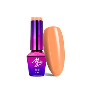 MollyLac /132/ Bubble Tea Hybrid Nail Polish Tropical Maracuja 5 ml
