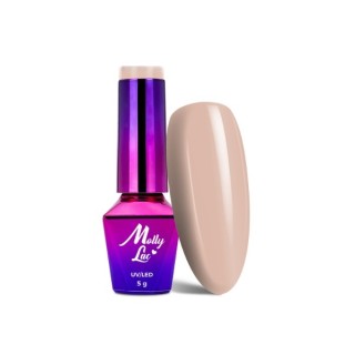 MollyLac /301/ Skin & Make Up Hybrid Lak Warm Almond 5 ml