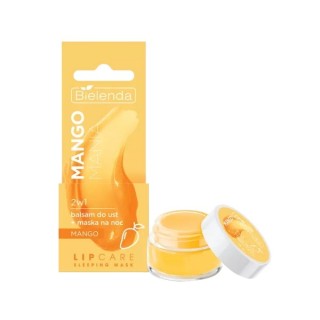 Bielenda Lip Care Slaapmasker Mango Mania 2in1 Lippenbalsem + nachtmasker 10 g