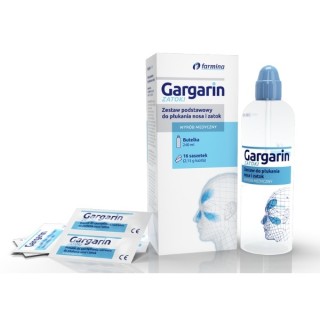 Gargarin SINUS Basic Набір для промивання носа і носових пазух Флакон + 16 пакетиків