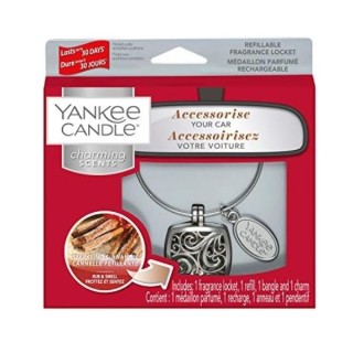Yankee Candle Car Charming Scents Car Fragrance Set with Sparkling Cinnamon refill, 1 piece
