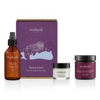 Mokosh Gift Set Greek Hill of Akopolus Gezichtsmasker 60 ml + Gezichtsreinigingsgel 100 ml + Gezichtscrème 50 ml