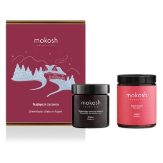 Mokosh Cadeauset Houten hut in Aspen gezichtscrème 60 ml + Bodylotion 180 ml