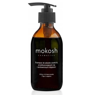 Mokosh Shampoo voor laag poreus, dun, vettig en volumeloos haar Vijg met Houtskool 200 ml