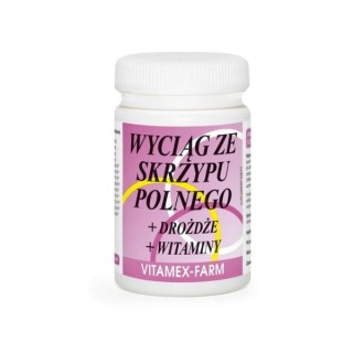 Wyciąg ze skrzypu polnego + drożdże + witaminy 100 tabletek