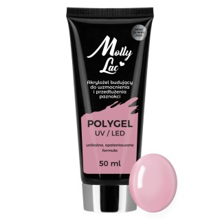 MollyLac Polygel building acrylic gel Mollylac Hema/di-Hema French Pink 50 ml