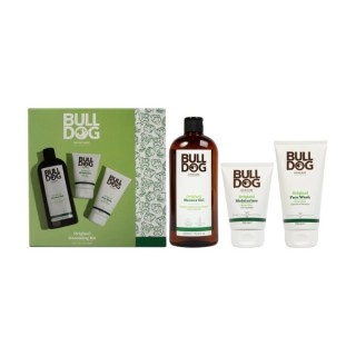 Bulldog Verzorgingsset: Douchegel 500 ml + Gezichtscrème 100 ml + Gezichtswasgel 150 ml