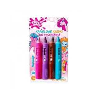Chlapu Chlap bathing Unicorn drawing crayons, 4 pieces