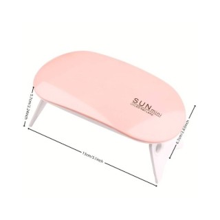 Mini UV/ LED 6W manicure lamp for USB Pink 1 piece