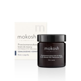 MokoshGezichtscrème 5 % Retinol H10 en Retinoate HPR Rose 60 ml