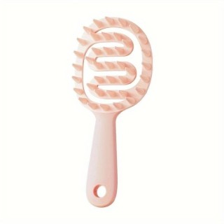 2в1 Щітка для миття волосся та масажу шкіри голови Peach Pink , 1 шт