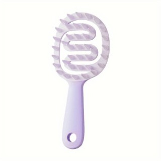 Щітка 2в1 для миття волосся та масажу шкіри голови Purple 1 шт