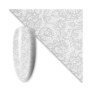 Nail Transfer Foil 80 cm White No. 12