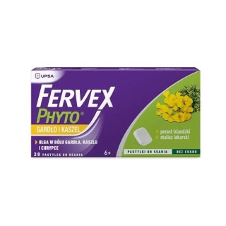 Fervex Phyto Keel en hoest 20 zuigtabletten
