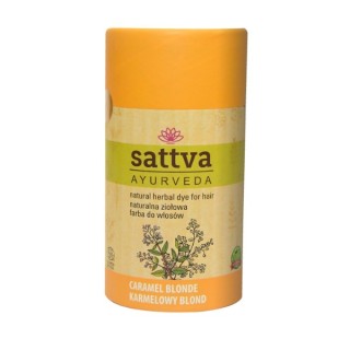 Фарба для волосся Sattva Ayurveda Natural Herbal Hair Caramel Blond 150 г