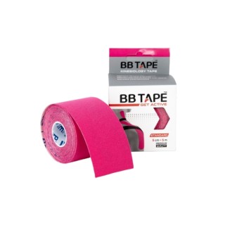 BB Tape Taśma kinezjologiczna Plain Pink 1 sztuka