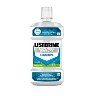 Listerine Płyn do płukania jamy ustnej Advanced Defence Sensitive 500 ml Listerine Płyn do płukania jamy ustnej Advanced Defence Sensitive 500 ml