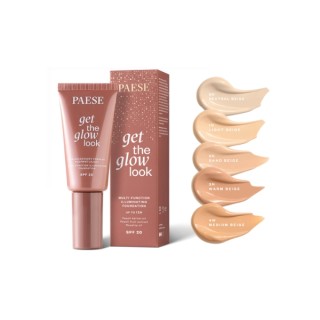 Paese Get The Glow Look wielozadaniowy Podkład rozświetlający /2N/ Sand Beige 30 ml Paese Get The Glow Look wielozadaniowy Podkład rozświetlający /2N/ Sand Beige 30 ml